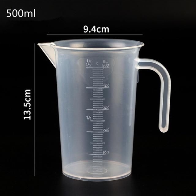 1pc 500ml Clear Measuring Cup, Simple Glass Liquid Measuring Cup