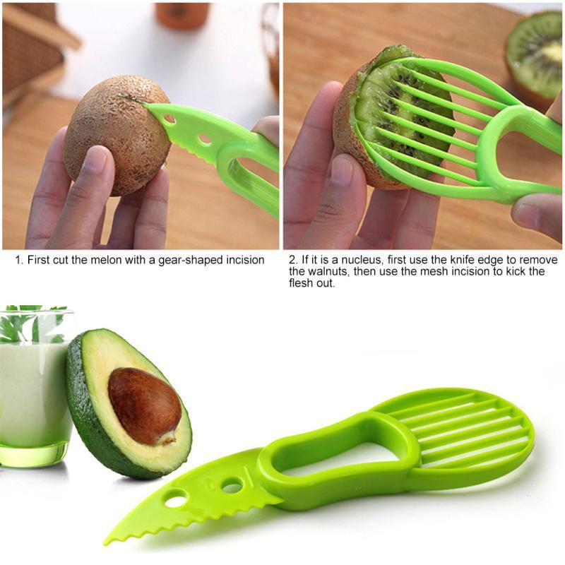 3 in1 Avocado Cutter Slicer Kitchen Tool Fruit Peeler Separator Corer Knife  Tool