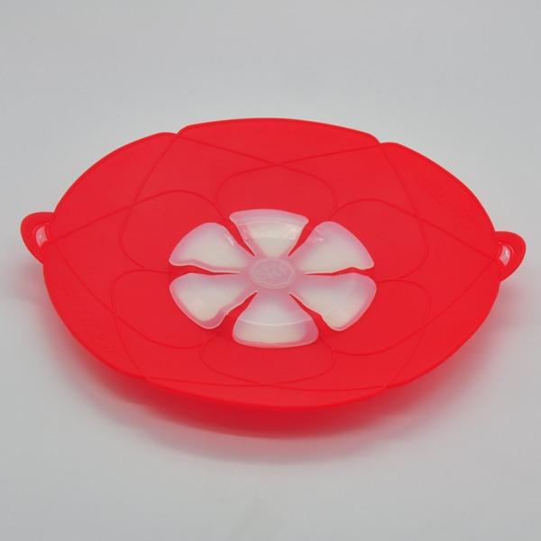 Multifunctional Silicone Lid Spill Stopper Anti Overflow Pot Cover 28.5cm  Diameter Kitchen Gadgets Cooking Pot Lids Utensil