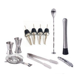 1 pc Bartenders Stainless Steel Tools Ice Tongs, Mixing Spoon, Measure Cups, Tools Kit-Rosettas-Country-Kitchen