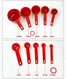 10pcs 6 Color Measuring Cups And Measuring Spoon Silicone Handle Measuring Tool-Rosettas-Country-Kitchen