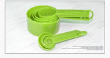 10pcs 6 Color Measuring Cups And Measuring Spoon Silicone Handle Measuring Tool-Rosettas-Country-Kitchen