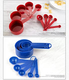 10pcs 6 Color Measuring Cups And Measuring Spoon Silicone Handle Measuring Tool-Rosettas-Country-Kitchen