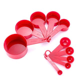 10pcs 6 Color Measuring Cups And Measuring Spoon Silicone Handle Measuring Tool-Rosettas-Country-Kitchen