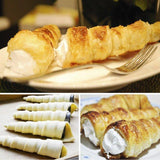 12 pcs Conical Stainless Steel Spiral Croissants Molds Pastry Horn-Rosettas-Country-Kitchen