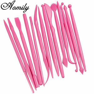 14 pcs/Set Sculpture Sugar Fondant Decorating Tool Kit-Rosettas-Country-Kitchen