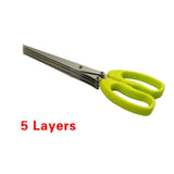 15cm 5 Layers Scissors Basil Rosemary Scallion Cutter Herb Spices Prep Tool-Rosettas-Country-Kitchen