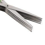 15cm 5 Layers Scissors Basil Rosemary Scallion Cutter Herb Spices Prep Tool-Rosettas-Country-Kitchen