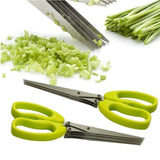 15cm 5 Layers Scissors Basil Rosemary Scallion Cutter Herb Spices Prep Tool-Rosettas-Country-Kitchen