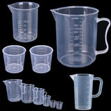 15ml / 30ml /50ml /250ml /500ml Clear Plastic Graduated Measuring Cup For Liquid Measure-Rosettas-Country-Kitchen