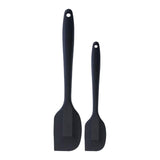 2 pcs/Set Long Handle Silicone Large And Small Spatula Dough Scrapers-Rosettas-Country-Kitchen