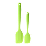 2 pcs/Set Long Handle Silicone Large And Small Spatula Dough Scrapers-Rosettas-Country-Kitchen