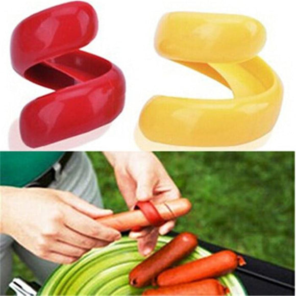 2pcs Manual Fancy Sausage Cutter Spiral Barbecue Hot Dogs Cutter Slicer kitchen Cutting Auxiliary Gadget-Rosettas-Country-Kitchen