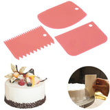 3 pcs/Set Plastic Dough Knife Scraper Cutters-Rosettas-Country-Kitchen