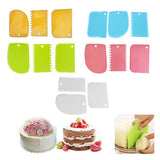 3 pcs/Set Plastic Dough Knife Scraper Cutters-Rosettas-Country-Kitchen