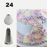 30 styles Stainless Steel Icing Piping Nozzles Cream Injector Decorating Tool-Rosettas-Country-Kitchen