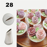 30 styles Stainless Steel Icing Piping Nozzles Cream Injector Decorating Tool-Rosettas-Country-Kitchen