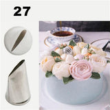 30 styles Stainless Steel Icing Piping Nozzles Cream Injector Decorating Tool-Rosettas-Country-Kitchen