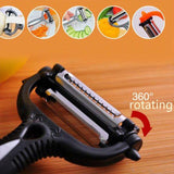 360 Degree Rotary Vegetable Peeler Cabbage Grater Potato Slicer Fruit Knife-Rosettas-Country-Kitchen