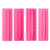 4 pcs/Set Cake Decorating Icing Comb Scraper Smoother Icing Spatulas-Rosettas-Country-Kitchen