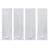 4 pcs/Set Cake Decorating Icing Comb Scraper Smoother Icing Spatulas-Rosettas-Country-Kitchen