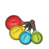 4 pcs/Set Folding Silicone Measuring Set Measuring Cups For Baking-Rosettas-Country-Kitchen