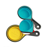 4 pcs/Set Food Grade Collapsible Silicone Measuring Cups, Spoons-Rosettas-Country-Kitchen