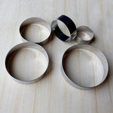 5 pcs/Set Stainless Steel Round Mini Cake Ring-Rosettas-Country-Kitchen