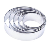 5 pcs/Set Stainless Steel Round Mini Cake Ring-Rosettas-Country-Kitchen