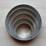 5 pcs/Set Stainless Steel Round Mini Cake Ring-Rosettas-Country-Kitchen