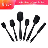 6 pcs/Set Silicone Non-Stick Spatula Set Heat-Resistant Baking Utensils Set-Rosettas-Country-Kitchen