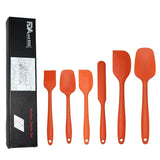 6 pcs/Set Silicone Non-Stick Spatula Set Heat-Resistant Baking Utensils Set-Rosettas-Country-Kitchen