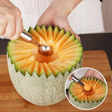 6 pcs/Set Stainless Steel Kitchen Tool Set Fruit Knife Corer Carving Knife Watermelon Baller Spoon Potato Peeler-Rosettas-Country-Kitchen