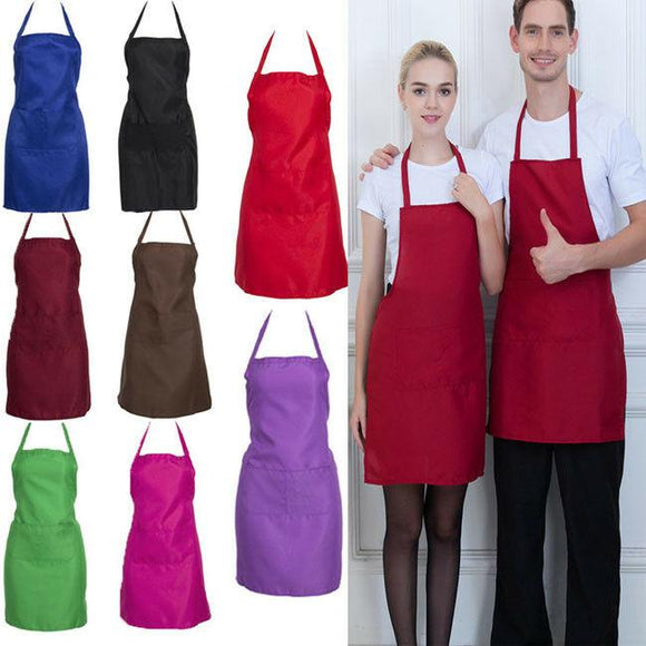 Adjustable Bib Apron Chef Classic With Pockets Baking Cooking BBQ-Rosettas-Country-Kitchen