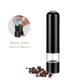 Battery Operated Pepper Grinders One-Button Operation Electric Sea Salt Mills-Rosettas-Country-Kitchen