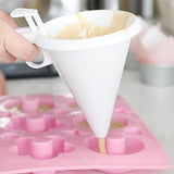 Chocolate Funnel Mold White Foodgrade Plastic Tool Baking Tools for Cakes-Rosettas-Country-Kitchen