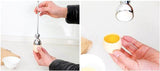 Creative Stainless Steel Boiled Egg Slicer Egg Cutter Knocker Raw Shell Egg Cracker Separator Egg Opener Tool Kitchen Gadgets-Rosettas-Country-Kitchen