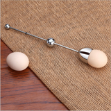 Creative Stainless Steel Boiled Egg Slicer Egg Cutter Knocker Raw Shell Egg Cracker Separator Egg Opener Tool Kitchen Gadgets-Rosettas-Country-Kitchen