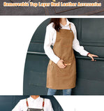 DEETRUST Canvas Bib Chef Kitchen Apron For Barista Bartender With Pockets-Rosettas-Country-Kitchen