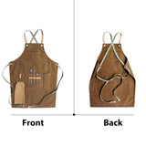 DEETRUST Canvas Bib Chef Kitchen Apron For Barista Bartender With Pockets-Rosettas-Country-Kitchen