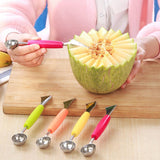 Double Ended Stainless Steel Melon Baller Carving Knife Fruit Spoon-Rosettas-Country-Kitchen