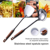 Durable Stainless Steel Non-stick Turner/Ladle Wok Spatula-Rosettas-Country-Kitchen