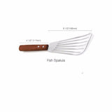 Fish Spatula Stainless Steel Blade With Wooden Handle-Rosettas-Country-Kitchen