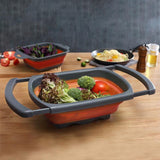 Foldable Colander Drain Folding Baskets Collapsible Kitchen Strainer-Rosettas-Country-Kitchen