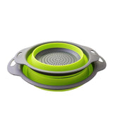 Foldable Drain Basket Colander Strainer Collapsible Drainer With Handles-Rosettas-Country-Kitchen