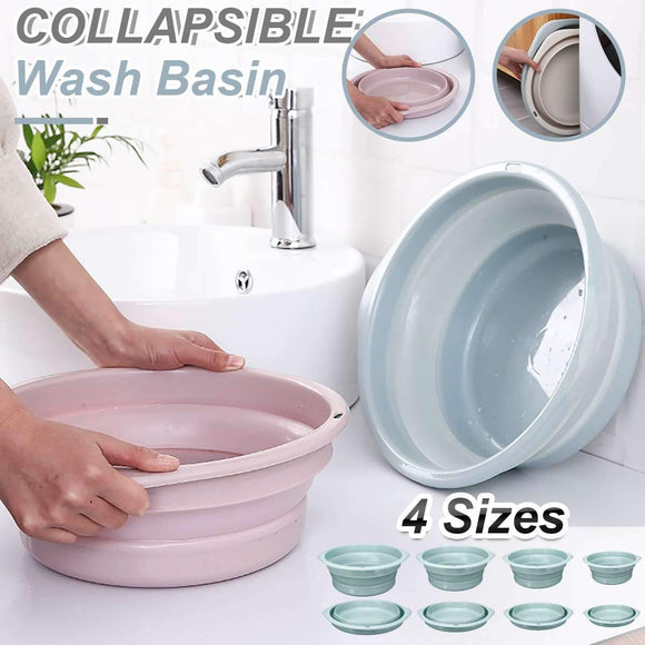 Folding Portable Collapsible Basins High Capacity Household Cleaning Supplies-Rosettas-Country-Kitchen