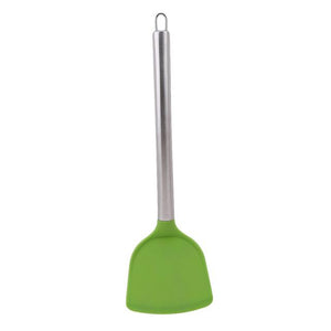 Green/Black Food Grade Silicone Non Stick Spatula Pancake Omelet Turner Utensil-Rosettas-Country-Kitchen