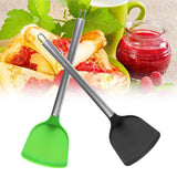 Green/Black Food Grade Silicone Non Stick Spatula Pancake Omelet Turner Utensil-Rosettas-Country-Kitchen