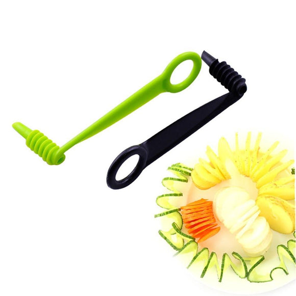 Manual Spiral Screw Slicer Plastic Carrot Cucumber Vegetables Kitchen Tools-Rosettas-Country-Kitchen