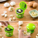 Mini Portable ABS Stainless Steel Garlic Press Chopper Slicer Hand Presser Grinder Crusher Kitchen Tool-Rosettas-Country-Kitchen